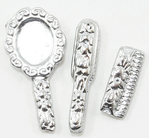 Vanity Accessory Set, Silver