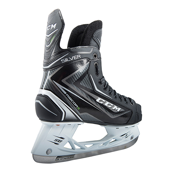 CCM Ribcor Silver Ice Skates - JUNIOR