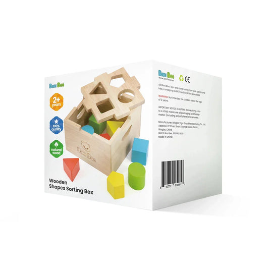 Wooden Shape Sorting Box