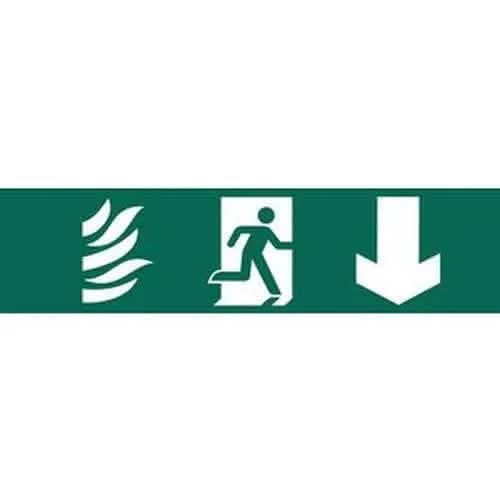 Draper Running Man Arrow Down' Safety Sign Dr-73201