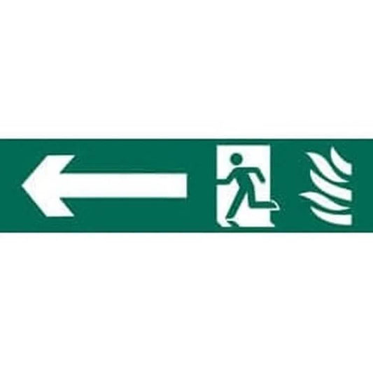 Draper Running Man Arrow Left' Safety Sign Dr-73165