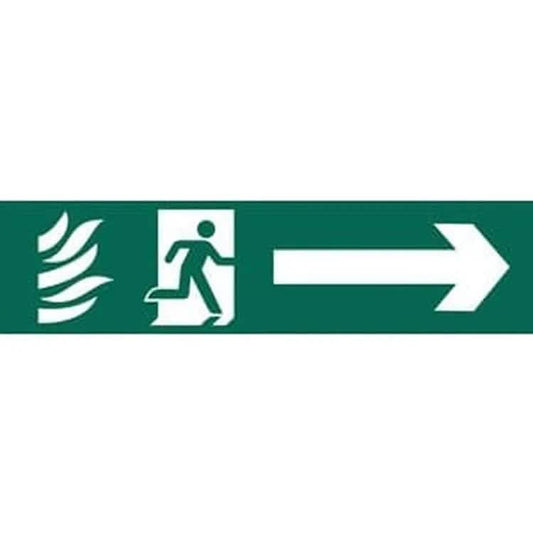 Draper Running Man Arrow Right' Safety Sign Dr-73164